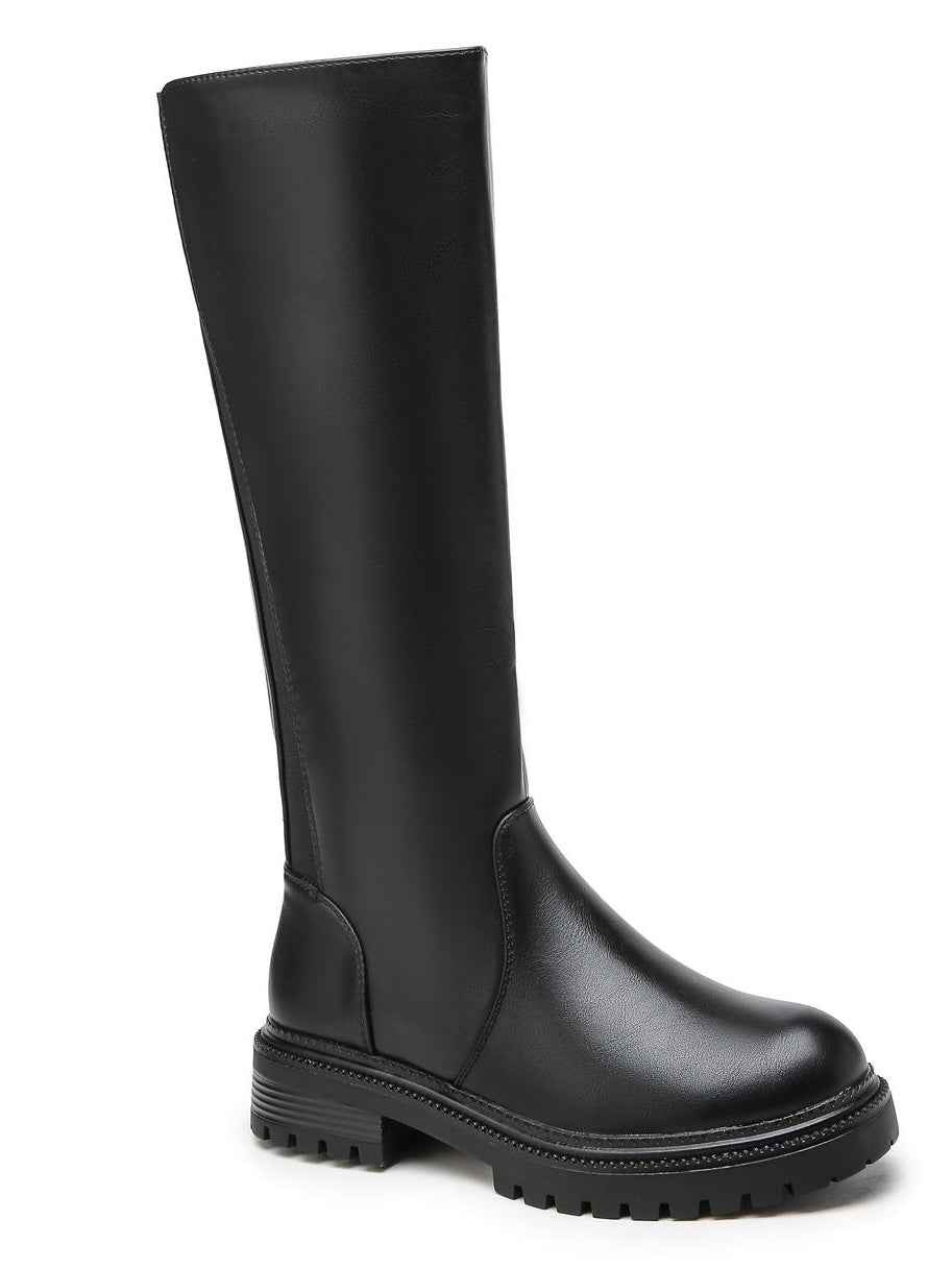 Mina - Lange støvler med elastik i skaftet